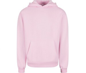 BUILD YOUR BRAND BY284 - FLUFFY HOODY Soft Pink