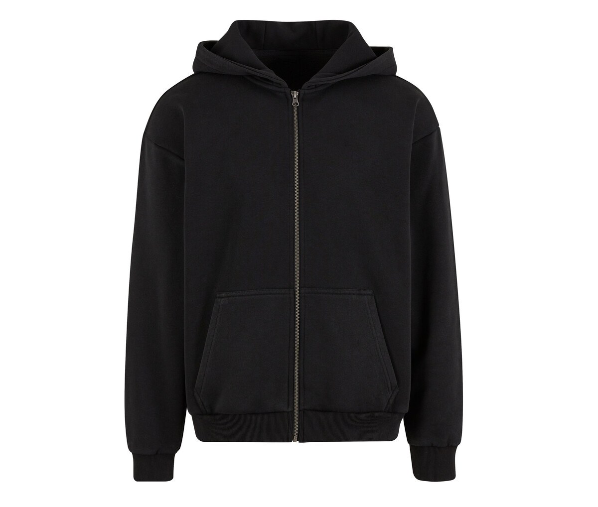 BUILD YOUR BRAND BY295 - STONEWASH HEAVY ZIP HOODIE