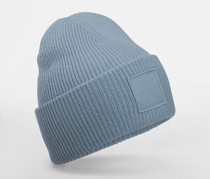 BEECHFIELD BF336R - DEEP CUFFED TONAL PATCH BEANIE Dusty Blue