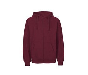 NEUTRAL O63301 - MENS HOODIE WITH ZIP Burgundy