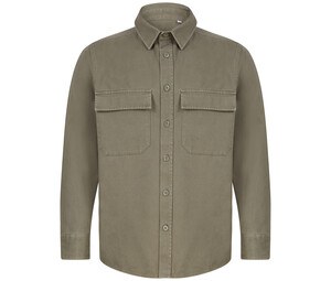 FRONT ROW FR054 - DRILL OVERSHIRT Khaki